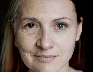 Age Transformation A Detailed Comparison of Skin Before and After Rejuvenation Treatments