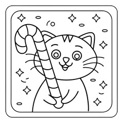 Halloween Vibes Coloring Page – Spooky and Cute Halloween-Themed Printable for Adults and Kids, Haunted House, Pumpkins, Ghosts, and Bats Line Art