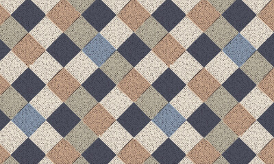 Classic argyle seamless pattern, Textured traditional diamond shape background for fabric