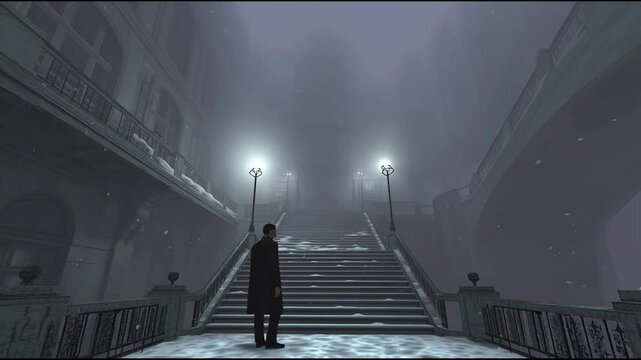 static camera, static view, the guy stay frozen 91_51 1 1_4K_10s