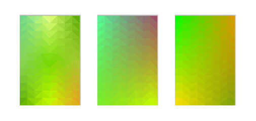 design background gradient green with triangle shape