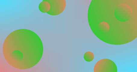 Gradient abstract background with circles illustration for Wallpaper and Screen Saver design