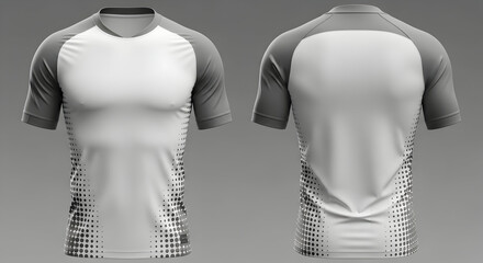 Create your own custom athletic apparel design with this modern t-shirt template in neutral tones