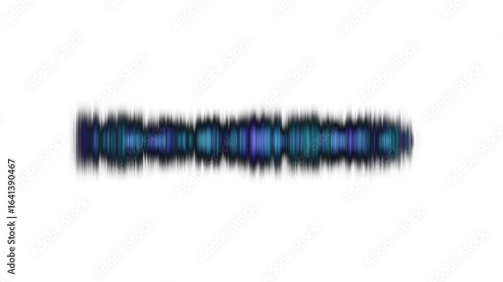 Poster digital audio waveform animation. sound frequency black visualization. abstract monochrome sound wav