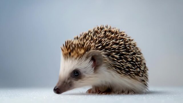 Close-up of a small hedgehog