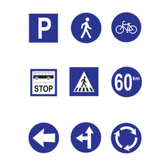 traffic signs command vector design illustration