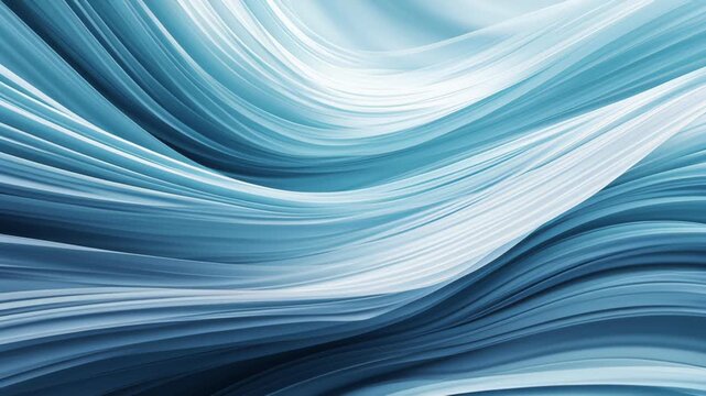 Blue Abstract Waves Create Calming and Minimal Business Background, Perfect for Modern Designs with Fluid and Calming Blue Abstract Waves