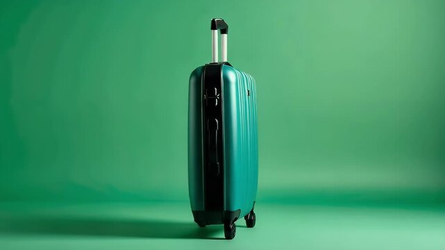 Teal suitcase object