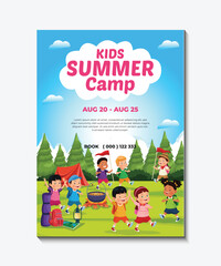  Summer Kids Camp Flyer – Fun, Learning & Adventure for Children