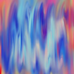A modern digital abstract painting illustrates a random background image formed by the harmonious synergy of colors.