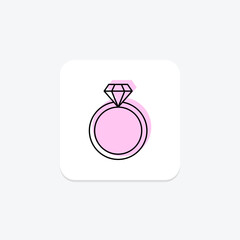 Diamond Ring, vector, pixel perfect, illustrator file