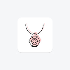 Emerald Pendant, vector, pixel perfect, illustrator file