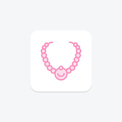 Pearl Necklace, vector, pixel perfect, illustrator file