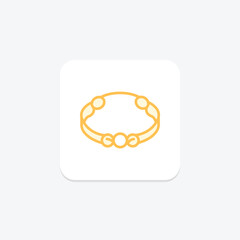 Gold Bracelet, vector, pixel perfect, illustrator file