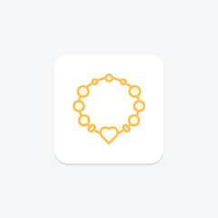 Charm Bracelet, vector, pixel perfect, illustrator file