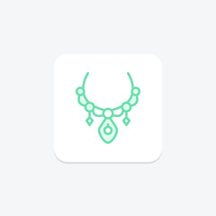 Statement Necklace, vector, pixel perfect, illustrator file