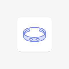 Gold Bangle Bracelet, vector, pixel perfect, illustrator file