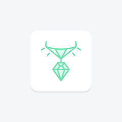 Diamond Bar Necklace, vector, pixel perfect, illustrator file