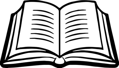 open book vector illustration