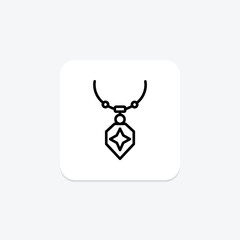 Silver Pendant, vector, pixel perfect, illustrator file