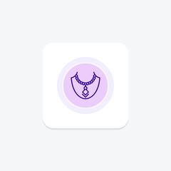 Layered Necklace, vector, pixel perfect, illustrator file