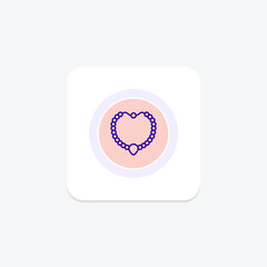 Pearl And Diamond Necklace, vector, pixel perfect, illustrator file