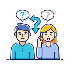 A couple is expressing their confusion and uncertainty as they ponder what their next steps should be moving forward