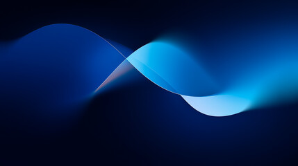 Naklejka na ściany i meble Elegant Blue Waves Create an Abstract Design Background