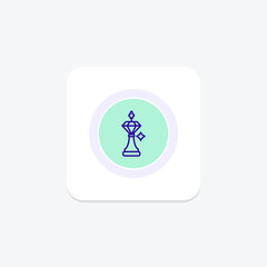 Diamond Chess Piece Pendant, vector, pixel perfect, illustrator file