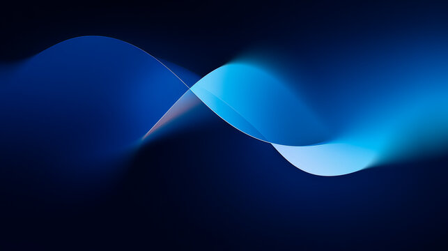 Elegant Blue Waves Create an Abstract Design Background