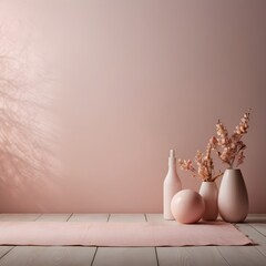 Soft Hues and Gentle Light: A Pink and Floral Still Life
