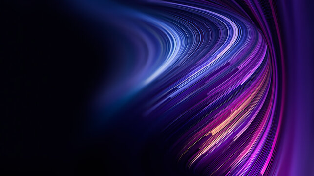 Flowing Waves of Vibrant Colors Create an Abstract Design