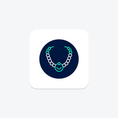 Obraz premium Pearl Necklace, vector, pixel perfect, illustrator file