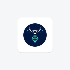 Diamond Bar Necklace, vector, pixel perfect, illustrator file