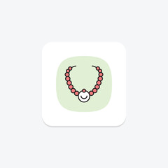 Pearl Necklace, vector, pixel perfect, illustrator file