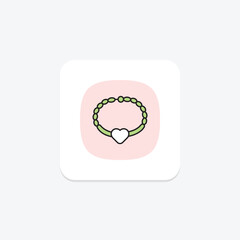 Silver Name Bracelet, vector, pixel perfect, illustrator file