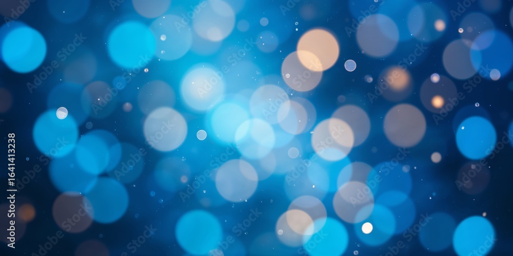 Poster vibrant blue gradient bokeh background with soft highlights for creative design and artistic project