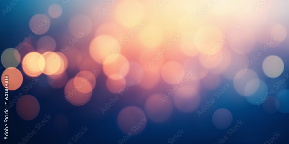 Poster captivating abstract background with blue gradient and bokeh effects for creative projects and moder