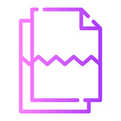 broken gradient icon
