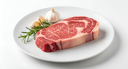Fototapeta premium raw meat on a plate