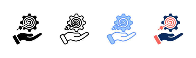 Purpose Execution icon sheet multiple style collection