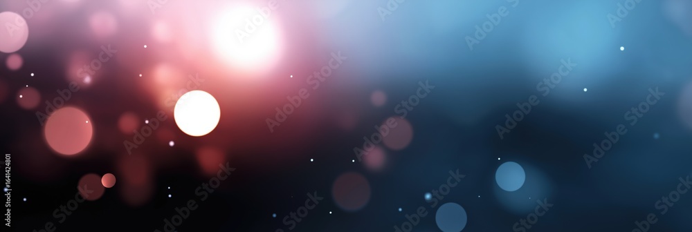 Poster abstract bokeh light background with soft gradient colors and circular highlights