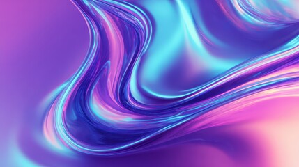 Abstract Purple and Blue Liquid Swirls Background