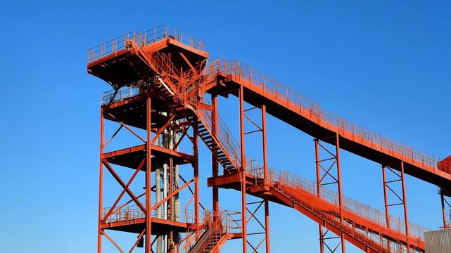 Industrial crane skyview