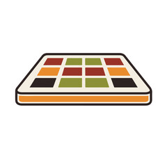  Retro-Style Waffle Table Icon 