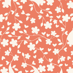 Elegant floral pattern background design