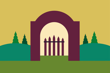 vector illustration of church