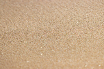 A sandy beach with a lot of sand and some glitter
