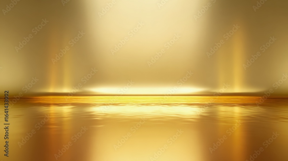Poster elegant gold abstract background with soft reflections and subtle lighting effects for product prese