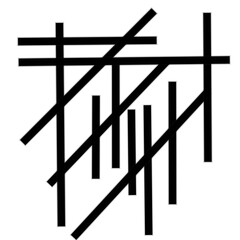 wooden ladder on white background